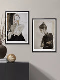 Brookpace Lascelles Anna Bulow Falling Objects framed print (British brand)