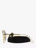 Versace women's aviator sunglasses white on gold, imported from the UK