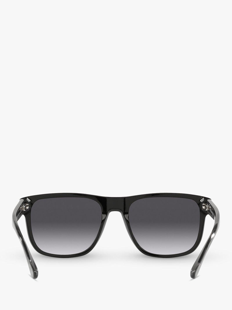 Emporio Armani men's square sunglasses black grey gradient - British product