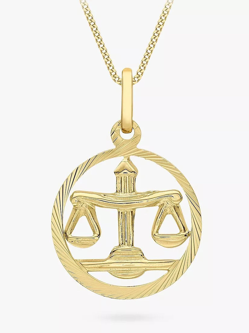 IBB 9ct Yellow Gold Zodiac Necklace