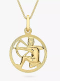 IBB 9ct Yellow Gold Zodiac Necklace
