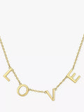 IBB 9ct yellow gold love necklace pendant (British brand)