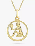 IBB 9ct Yellow Gold Zodiac Necklace