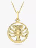 IBB 9ct Yellow Gold Zodiac Necklace