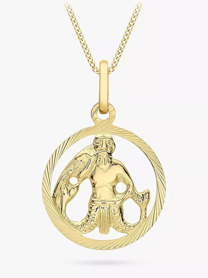 IBB 9ct Yellow Gold Zodiac Necklace