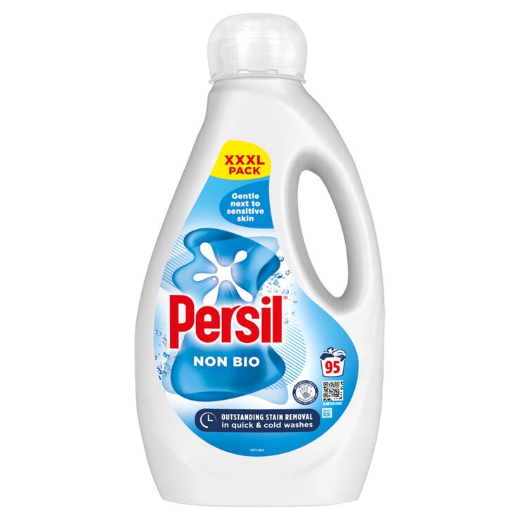 Persil non bio laundry liquid 2.565L, imported from the UK