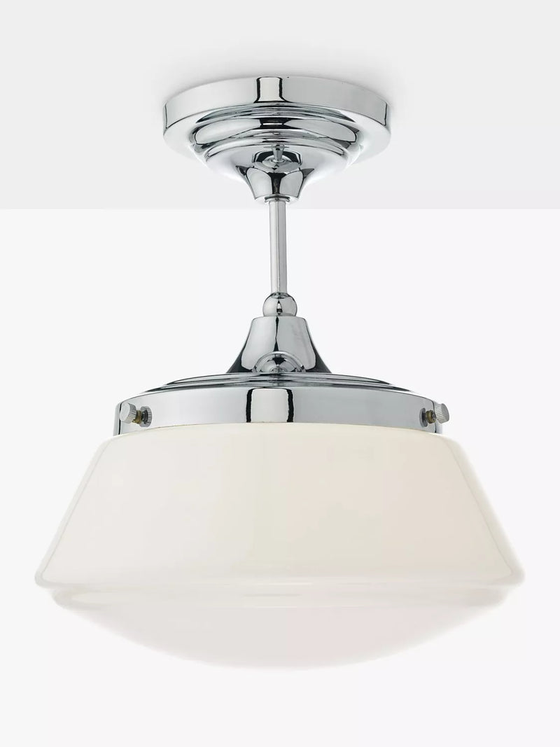 Där Caden semi-flush ceiling light polished chrome, UK version