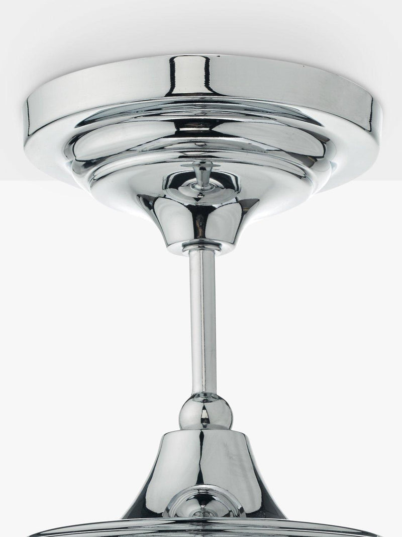Där Caden semi-flush ceiling light polished chrome, UK version