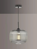 Där Demarius smoked glass pendant light, imported from the UK
