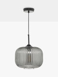 Där Demarius smoked glass pendant light, imported from the UK
