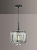 Där Demarius smoked glass pendant light, imported from the UK