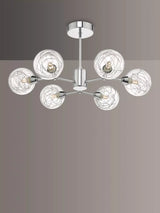 John Lewis Där Tyka Semi Flush Ceiling Light Polished Chrome- Buy online at McGrocer