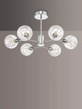 Där Tyka semi flush ceiling light polished chrome, imported from the UK
