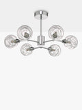 Där Tyka semi flush ceiling light polished chrome, imported from the UK