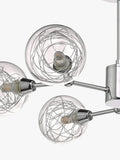 Där Tyka semi flush ceiling light polished chrome, imported from the UK