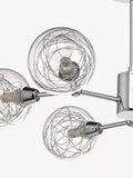 Där Tyka semi flush ceiling light polished chrome, imported from the UK