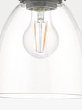 Där Arvin pendant light antique chrome glass (British brand)