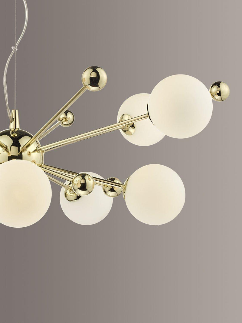 Där oversized ceiling light in polished gold, imported from the UK