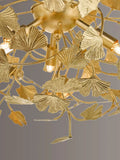 Där Yadira gold leaf semi flush ceiling light - British product