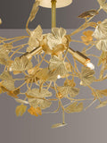 Där Yadira gold leaf semi flush ceiling light - British product