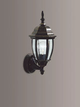 John Lewis Där Hambro Outdoor Wall Light Black/Gold- Buy online at McGrocer