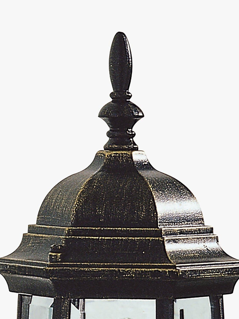 Där Hambro outdoor wall light black/gold cast aluminium (British brand)