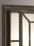 Där outdoor wall light black gold IP44, UK version