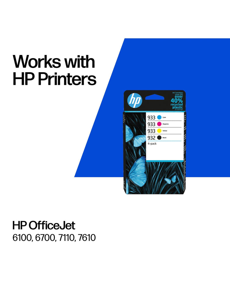 HP 932 black cyan magenta yellow ink cartridges multipack, imported from the UK