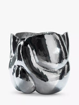 John Lewis Tom Dixon Cloud Vase Silver Stainless Steel H21cm- Buy online at McGrocer
