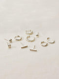 Monica Vinader Corda Huggie hoop earrings, imported from the UK