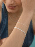 Monica Vinader Mixed Fine Bead Chain Bracelet Silver Gold 190mm - British product
