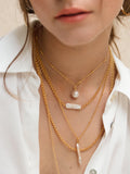Monica Vinader triple beaded chain necklace 45-50cm - British product