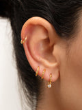 Monica Vinader mini gem huggie drop earrings - British product