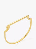 Monica Vinader skinny bangle gold plated sterling silver (British brand)