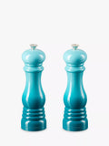 Le Creuset salt and pepper mills classic set of 2 teal (British brand)