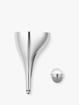John Lewis Georg Jensen Sky Stainless Steel Wine Funnel & Aerator - Silver- Buy online at McGrocer