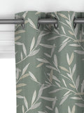 John Lewis Langley leaf embroidery curtain in Dark Duck Egg, UK version