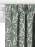 John Lewis Langley leaf embroidery curtain in Dark Duck Egg, UK version