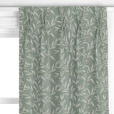 John Lewis Langley leaf embroidery curtain in Dark Duck Egg, UK version