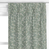 John Lewis Langley leaf embroidery curtain in Dark Duck Egg, UK version