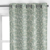 John Lewis Langley leaf embroidery curtain in Dark Duck Egg, UK version