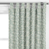John Lewis Langley leaf embroidery curtain in Dark Duck Egg, UK version