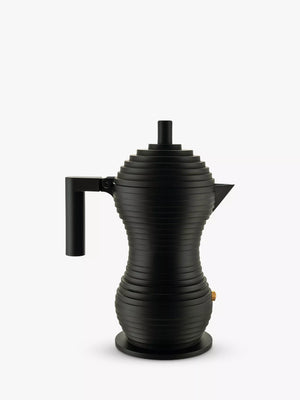 Espresso Coffee Maker with Optimised Shape for Better Coffee in 1, 3, and 6 Cup Sizes