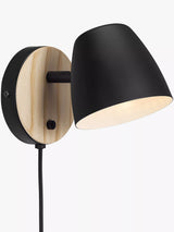 John Lewis Nordlux Theo Wall Light, Black- Buy online at McGrocer