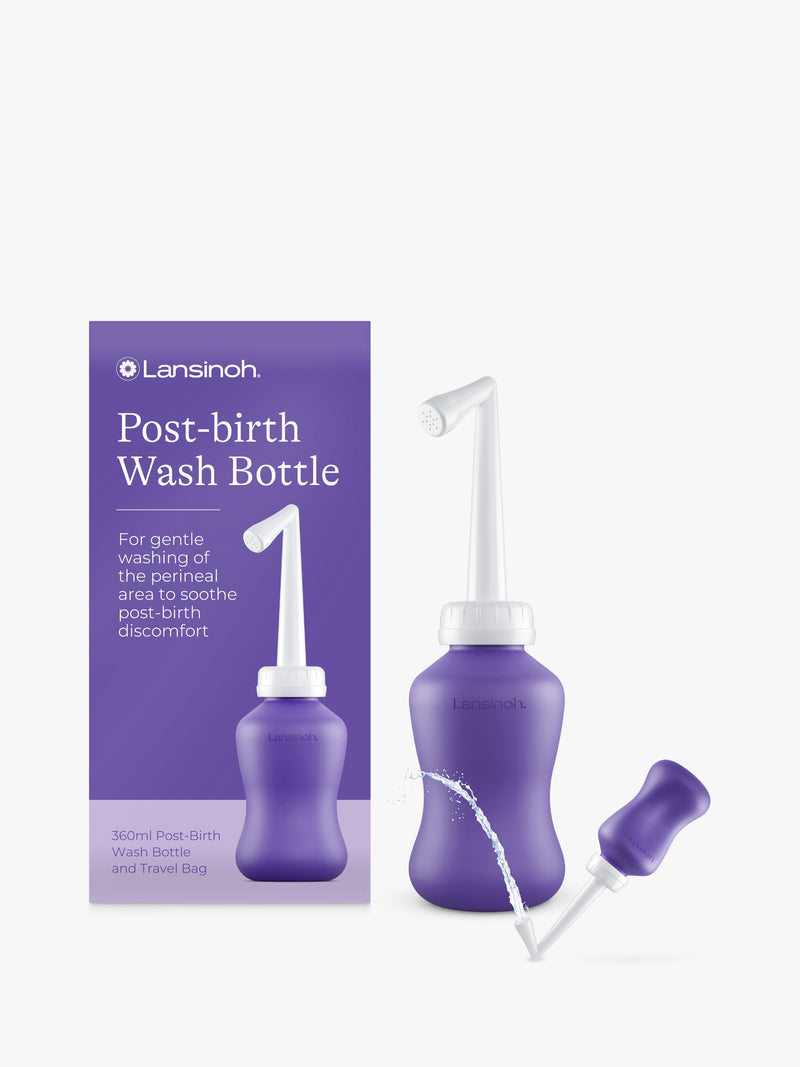 Lansinoh Post Birth Wash Bottle for perineal cleansing, UK version