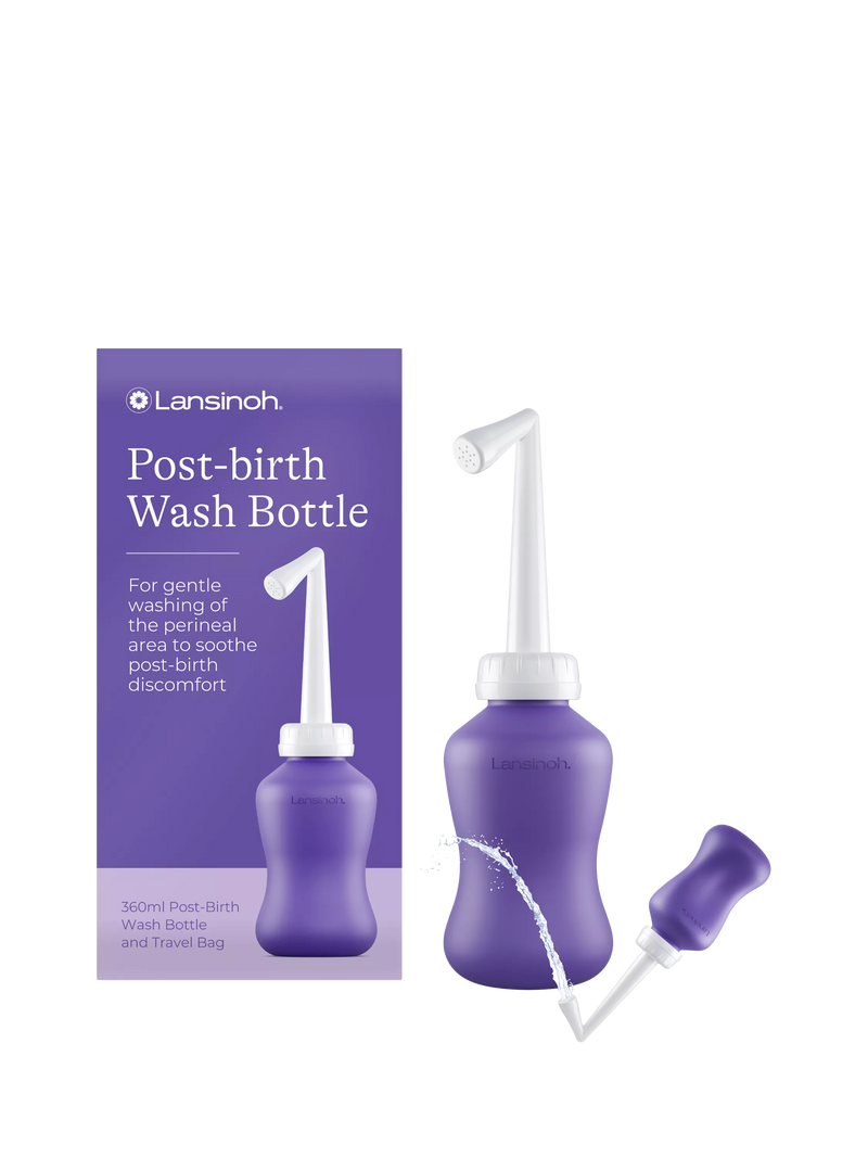 Lansinoh Post Birth Wash Bottle for perineal cleansing, UK version