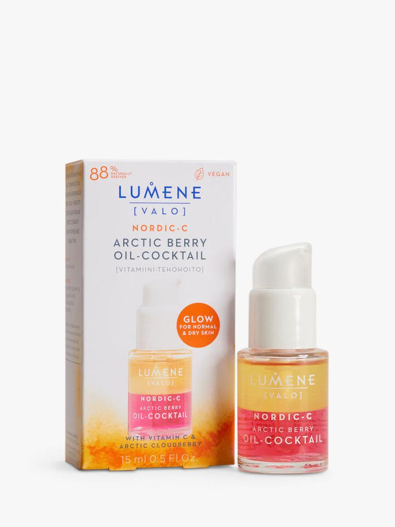 Lumene Arctic Berry Oil-Cocktail face oil 15ml, imported from the UK