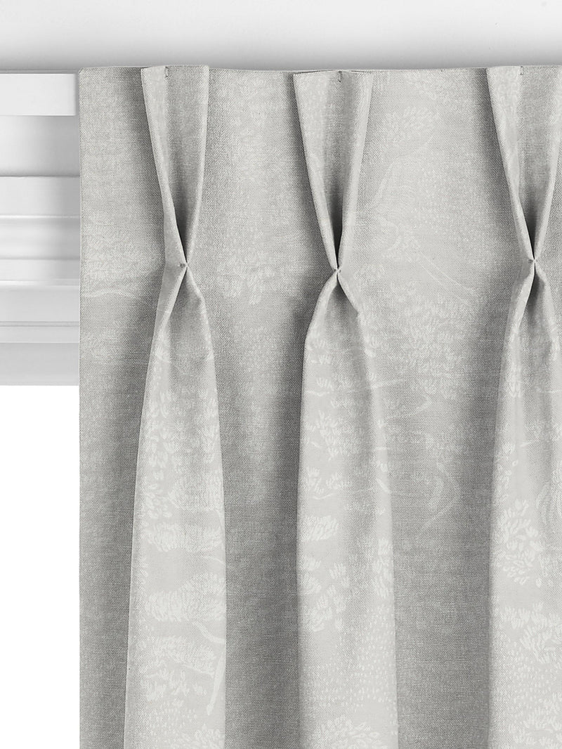 John Lewis Willow Landscape curtain fabric silver (British brand)