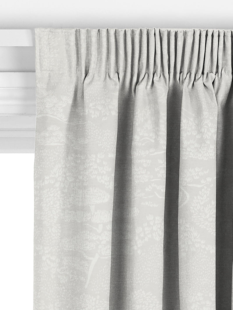 John Lewis Willow Landscape curtain fabric silver (British brand)