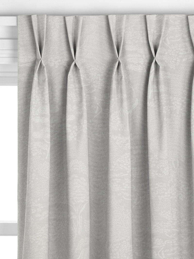 John Lewis Willow Landscape curtain fabric silver (British brand)